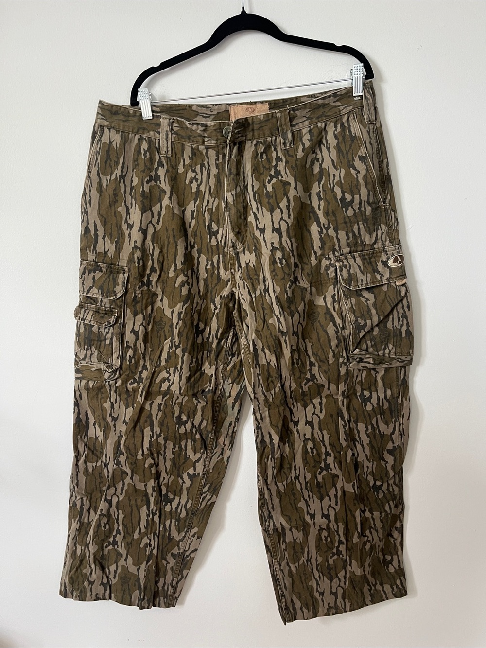 Men's Cargo Pants - Olive Camo vintage mossy oak 38x32